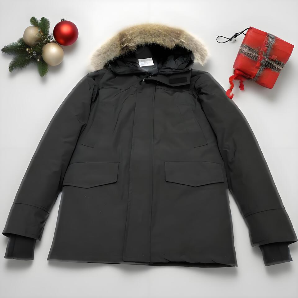 Canada Goose Black Hooded Down Coat