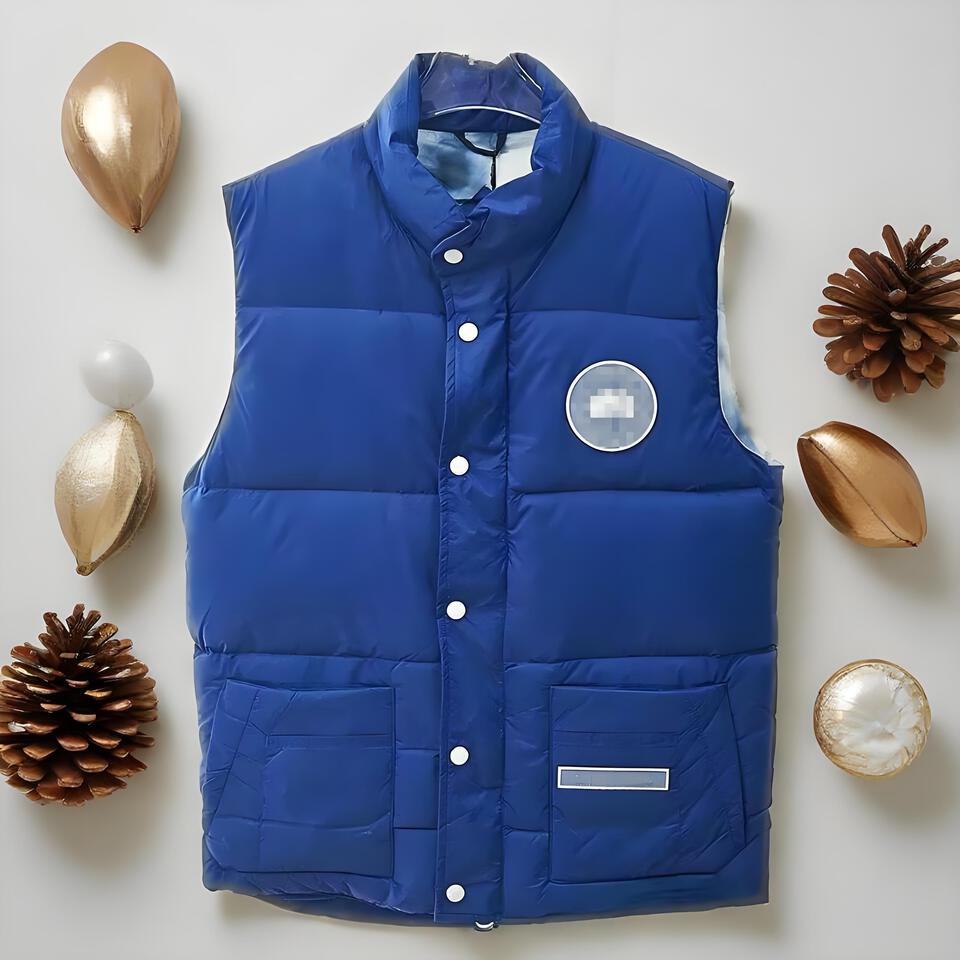 Canada Goose Blue Vest Lightweight Warm Puffer Jacket Unisex