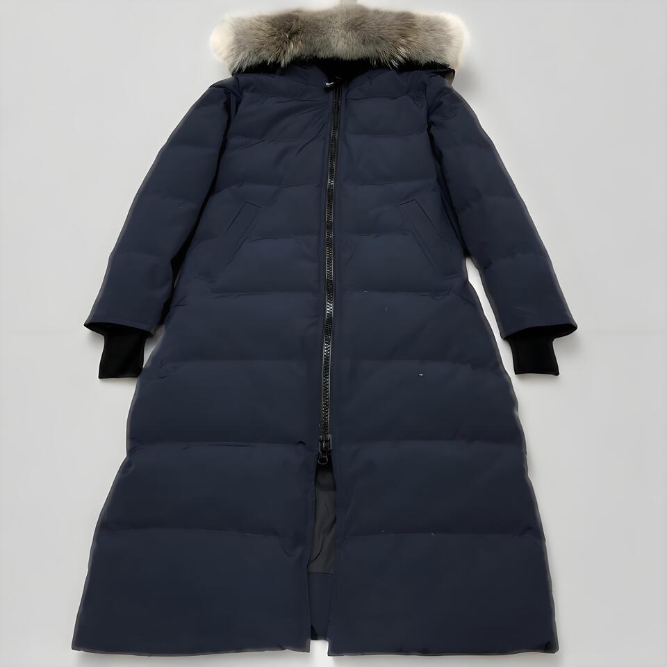 Canada Goose Dark Blue Long Down Coat Warm Unisex