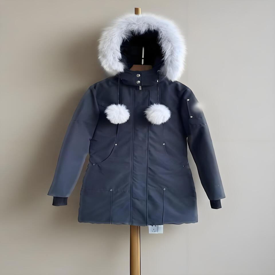Canada Goose Dark Blue Long Waterproof Warm Hooded Parka Unisex