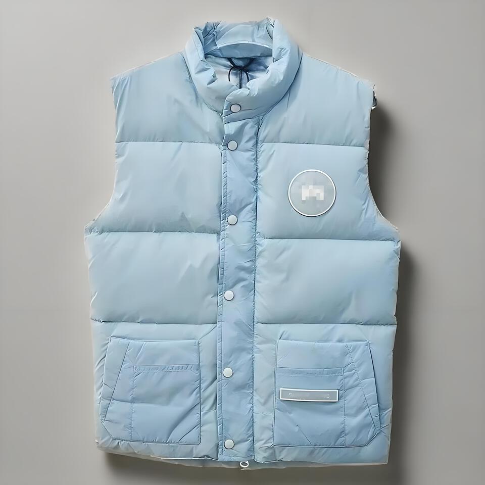 Canada Goose Light Blue Vest Men Women Winter Outdoor Puffer