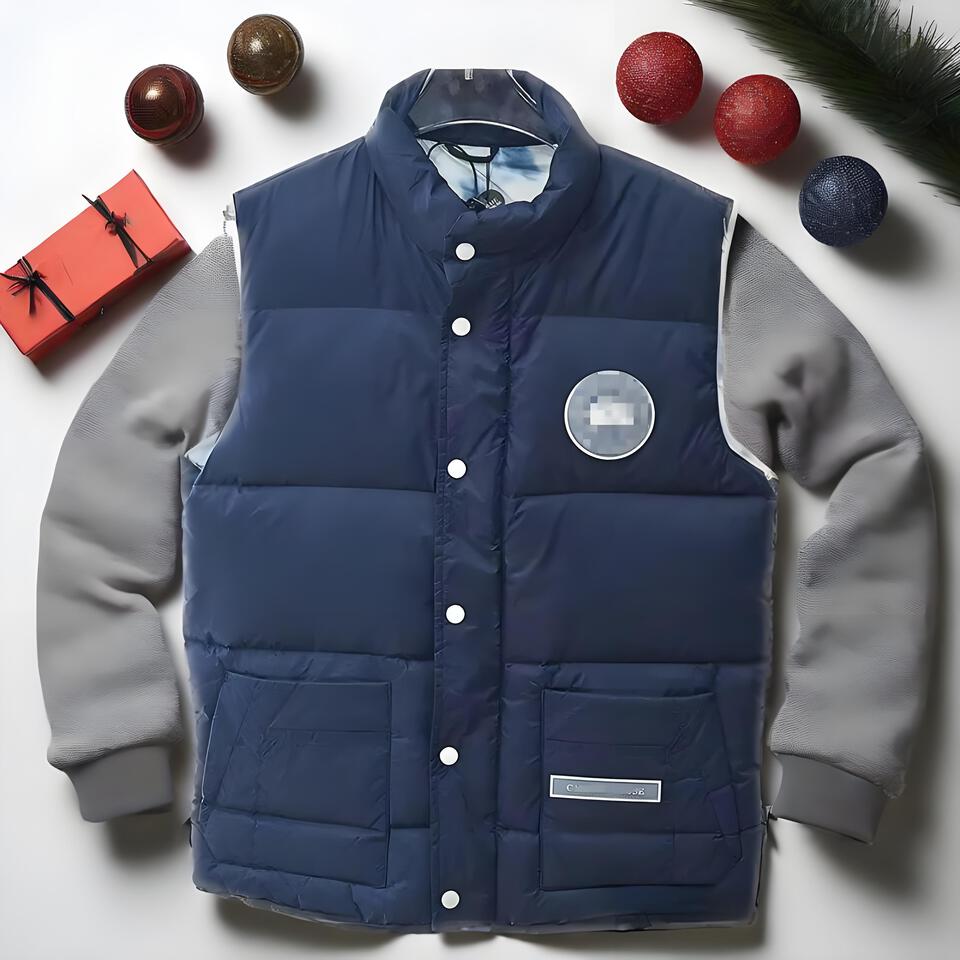 Canada Goose Navy Blue Puffer Vest For Men And Women