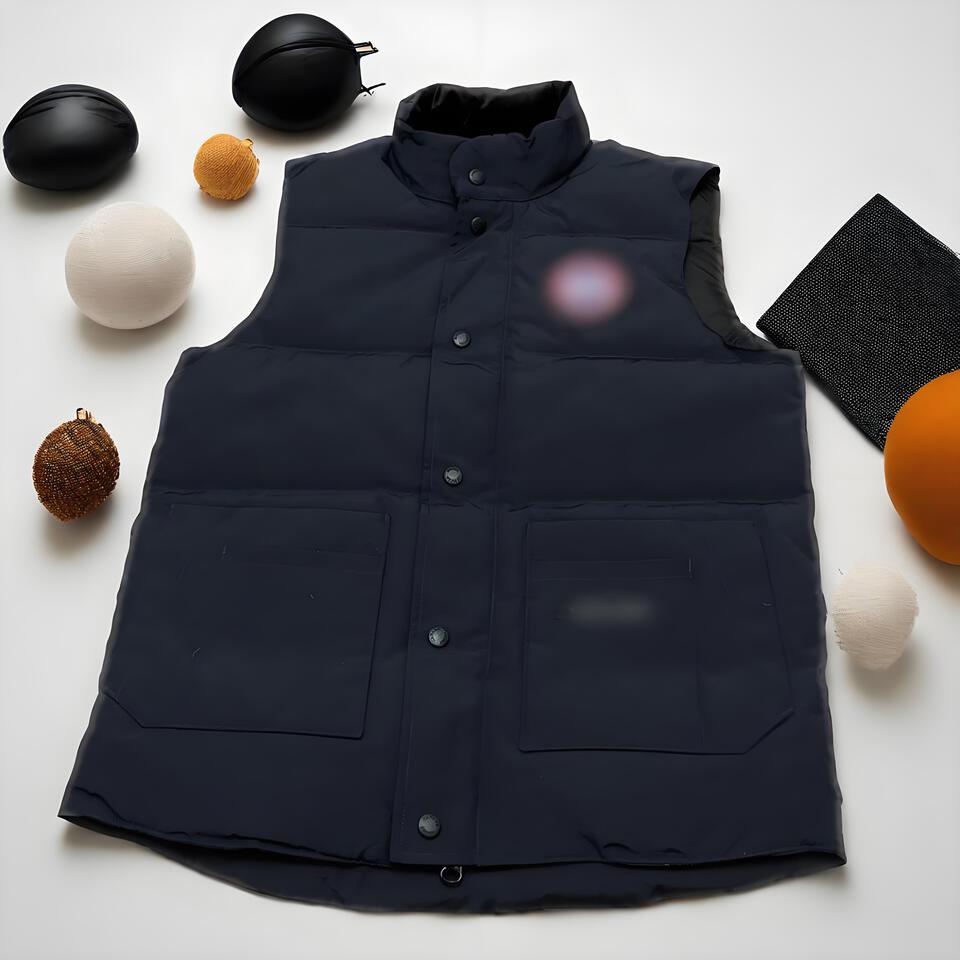 Canada Goose Navy Blue Puffer Vest Warm Windproof
