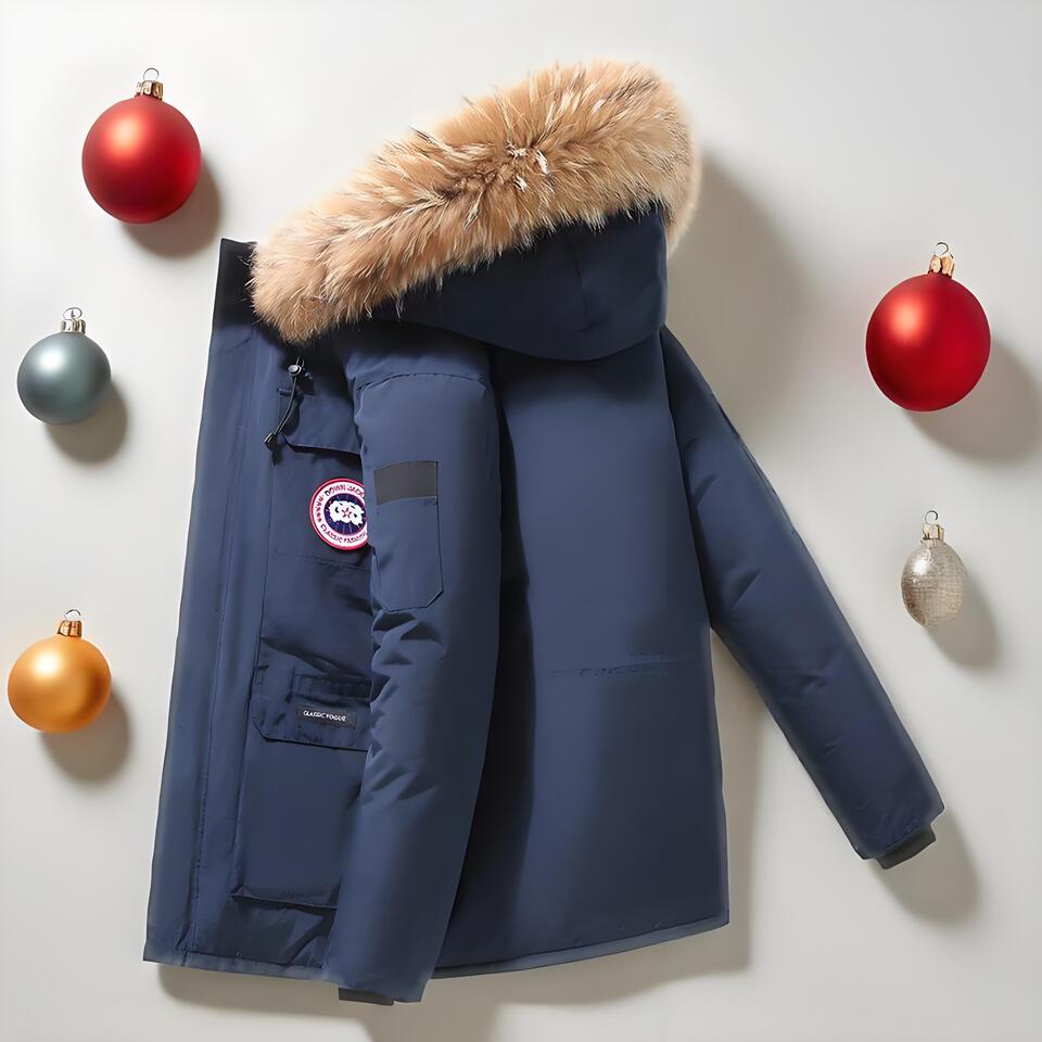 Canada Goose Navy Blue Waterproof Warm Hooded Parka