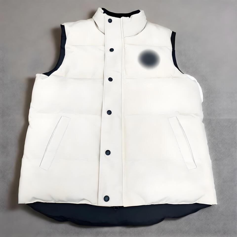 Canada Goose White Puffer Vest Unisex Winter Warm Windproof