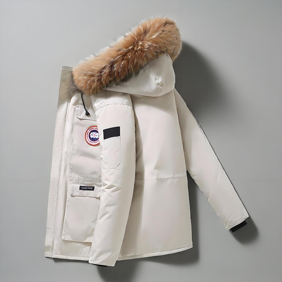 Canada Goose White Waterproof Down Parka Coat