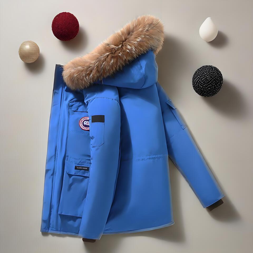 Canada Goose Winter Workwear Blue Puffer Coat