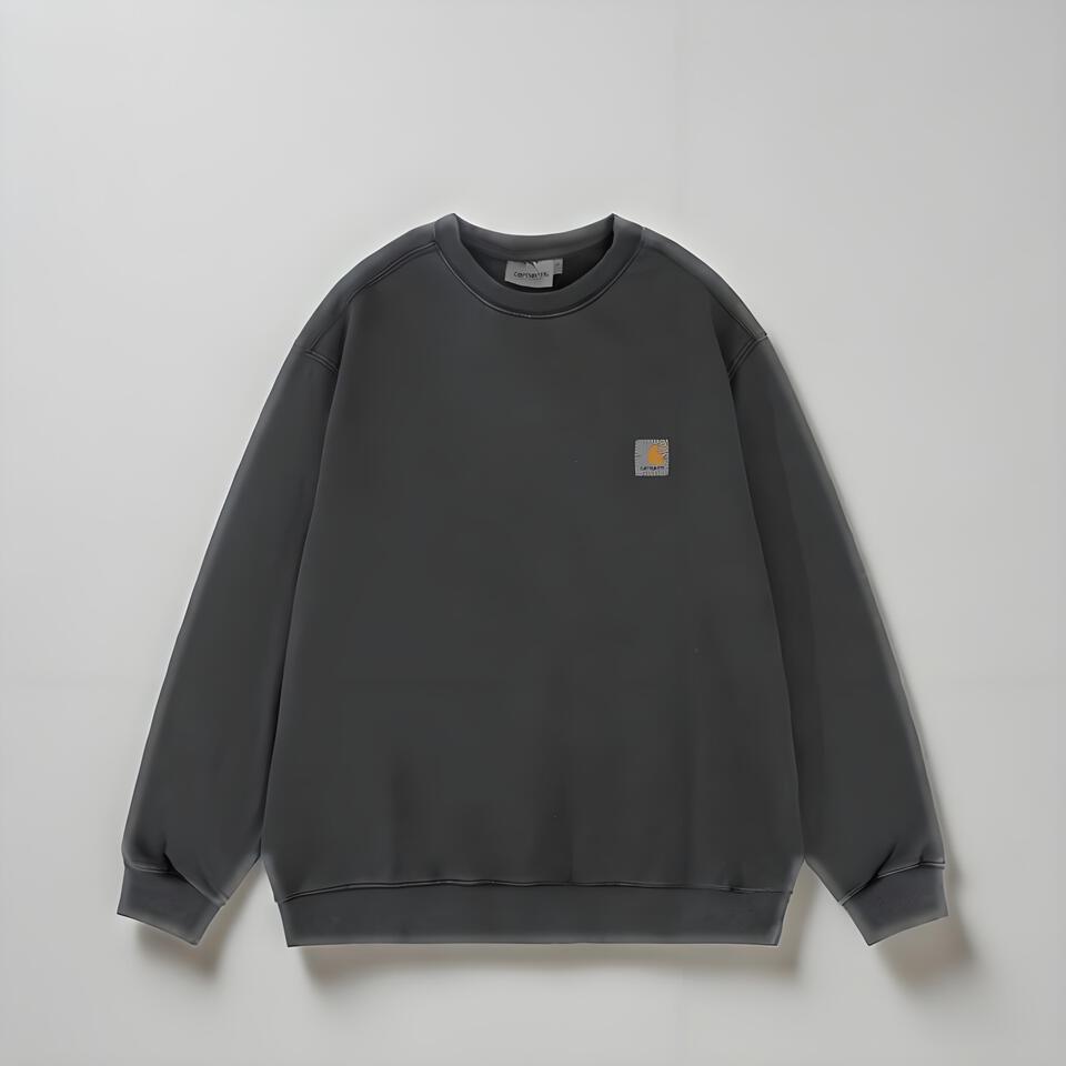 Carhartt Black Cotton Loose Fit Crewneck Sweatshirt