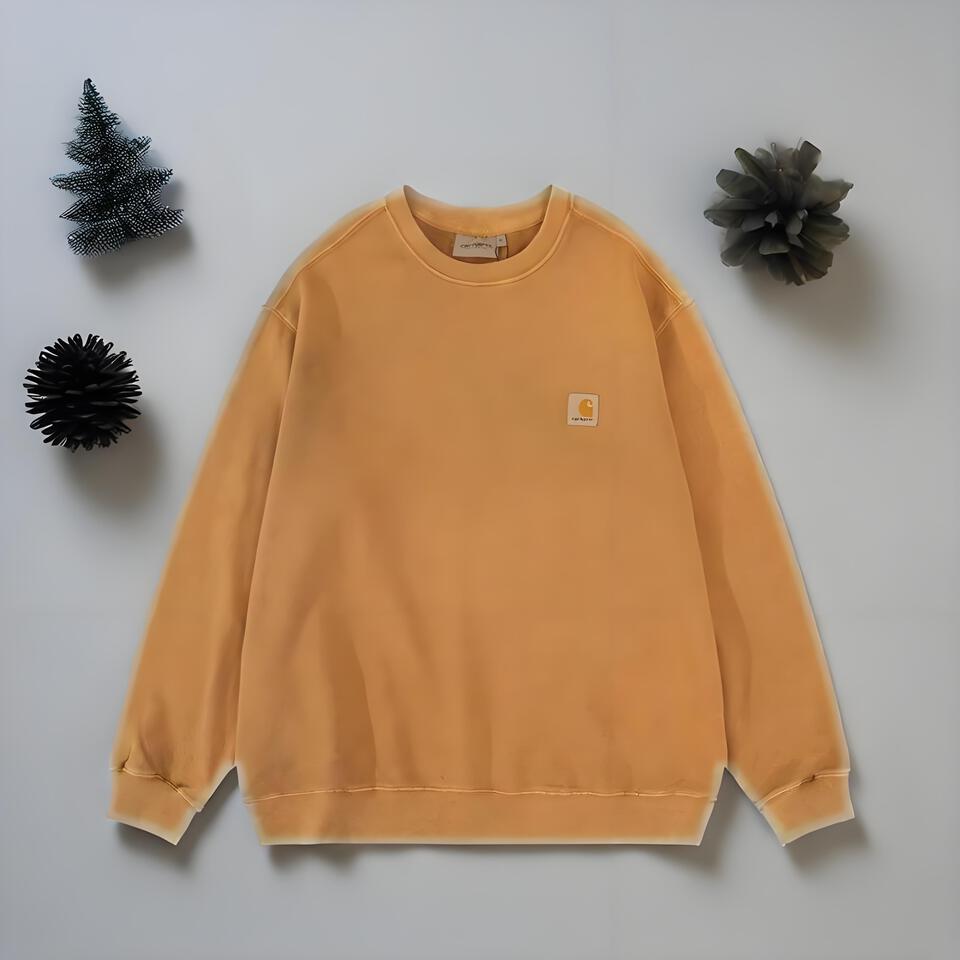 Carhartt Brown Cotton Hoodie Unisex Casual Comfort