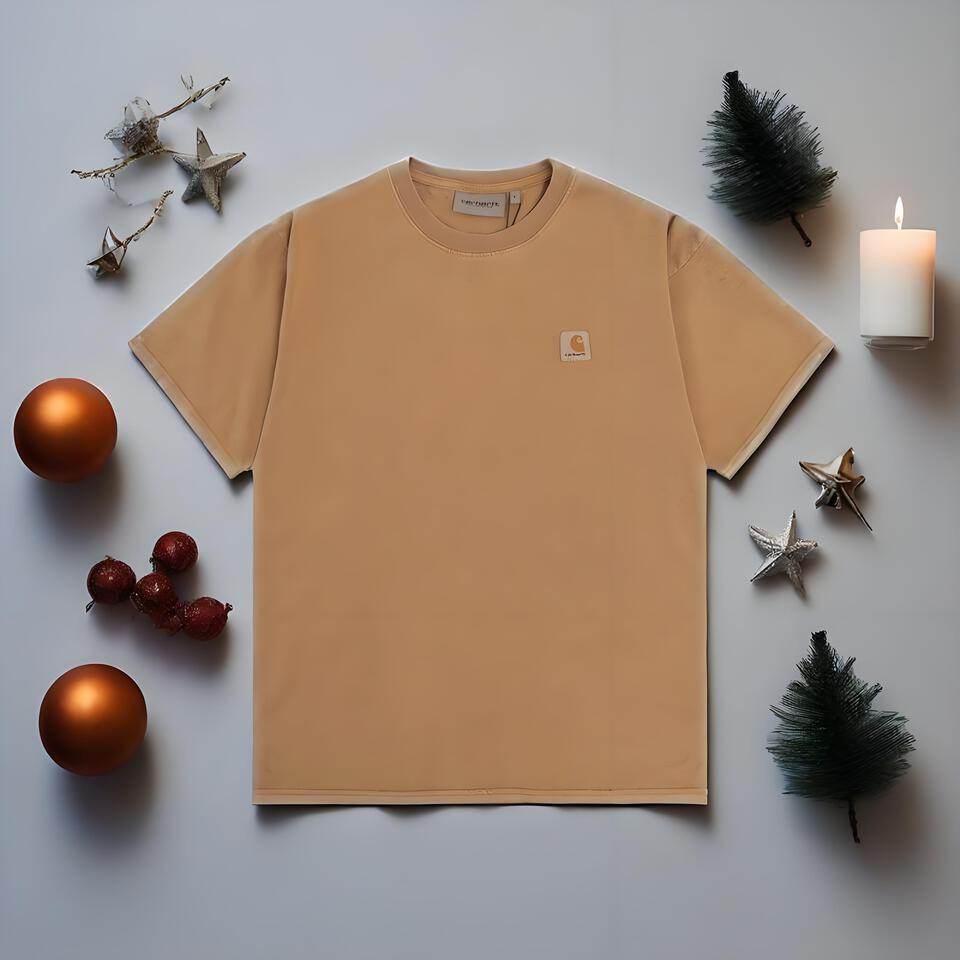 Carhartt Brown Loose-Fit Cotton Short Sleeve T-Shirt