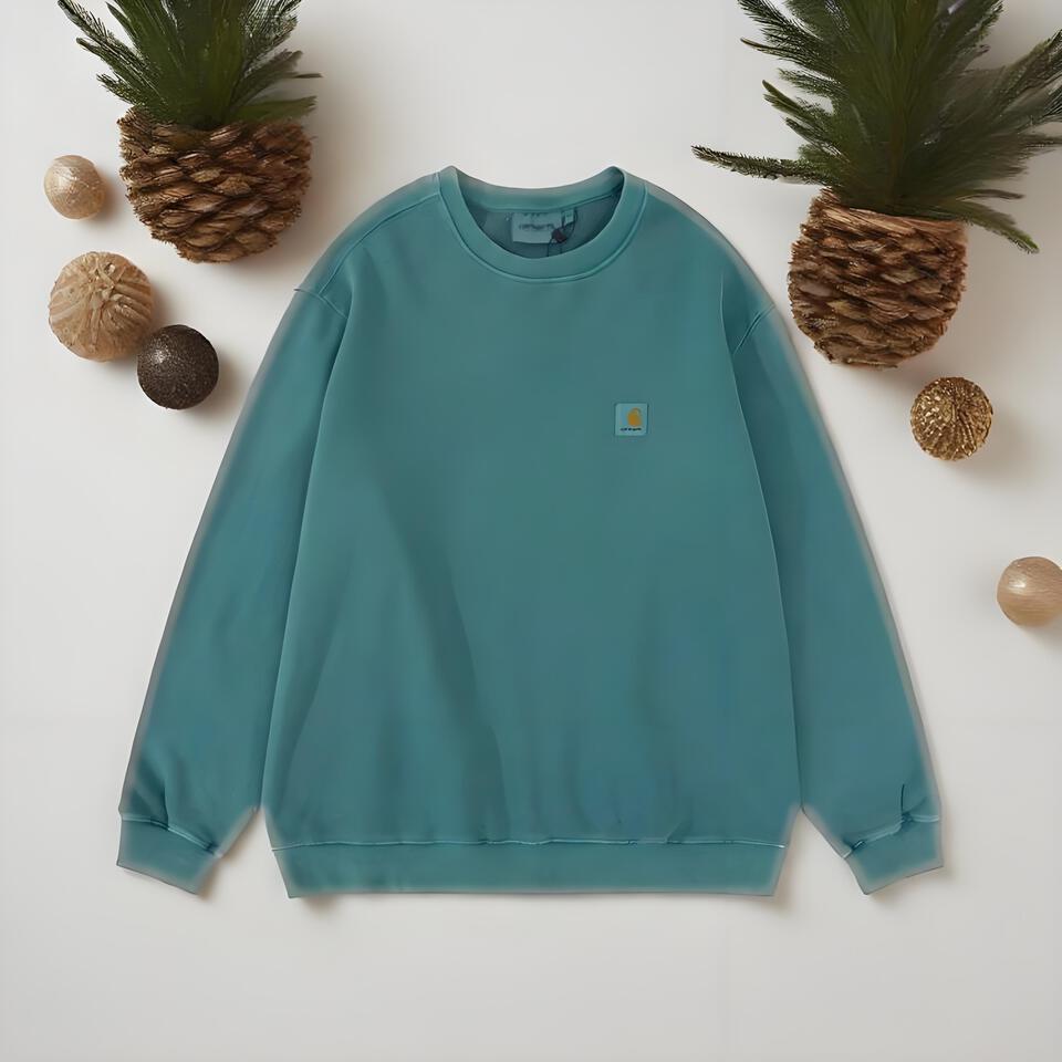 Carhartt Lake Blue Cotton Loose Crewneck Sweatshirt Unisex