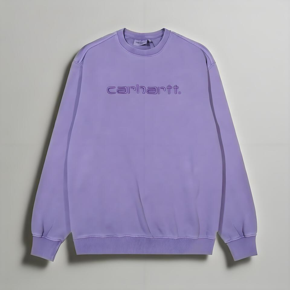 Carhartt Purple Cotton Crewneck Sweatshirt