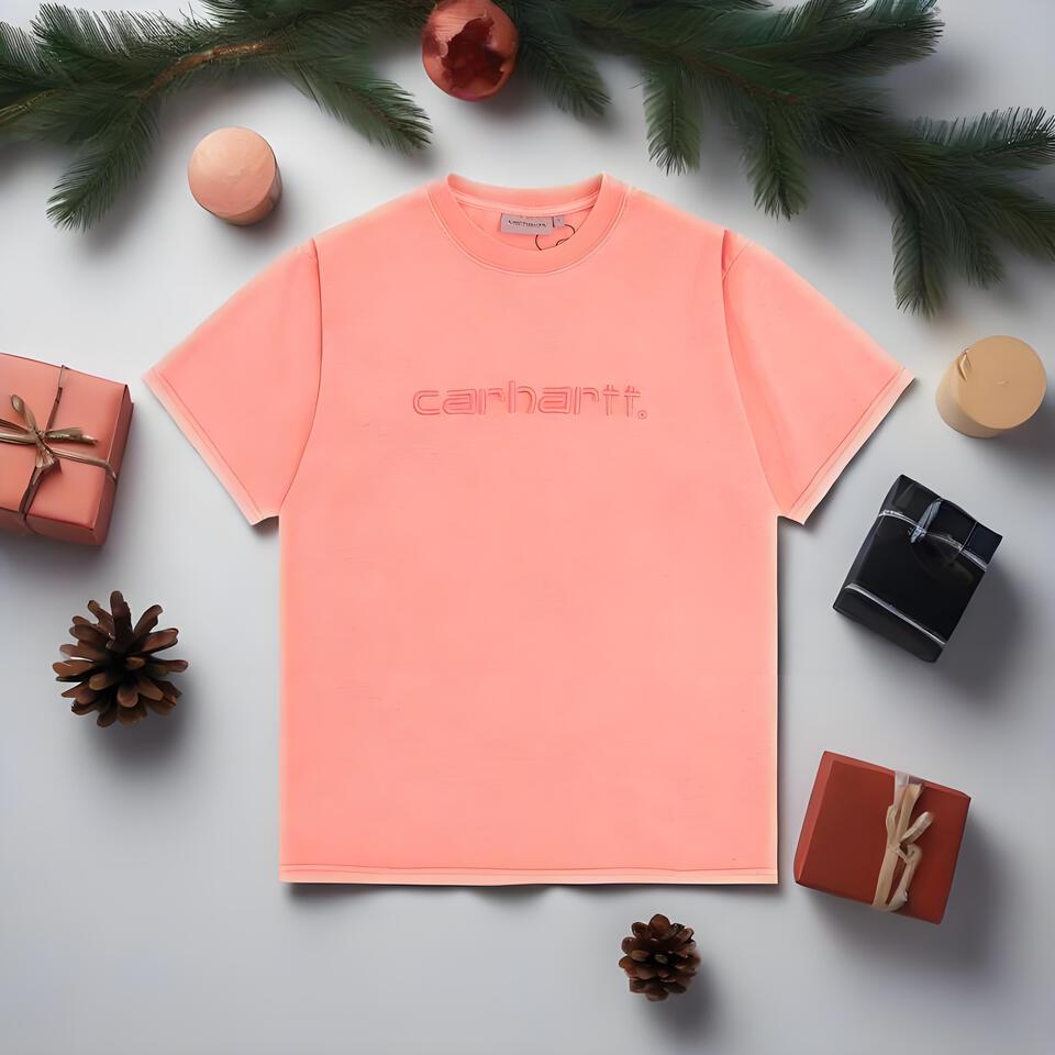 Carhartt Relaxed Fit Pink Cotton T-Shirt Unisex