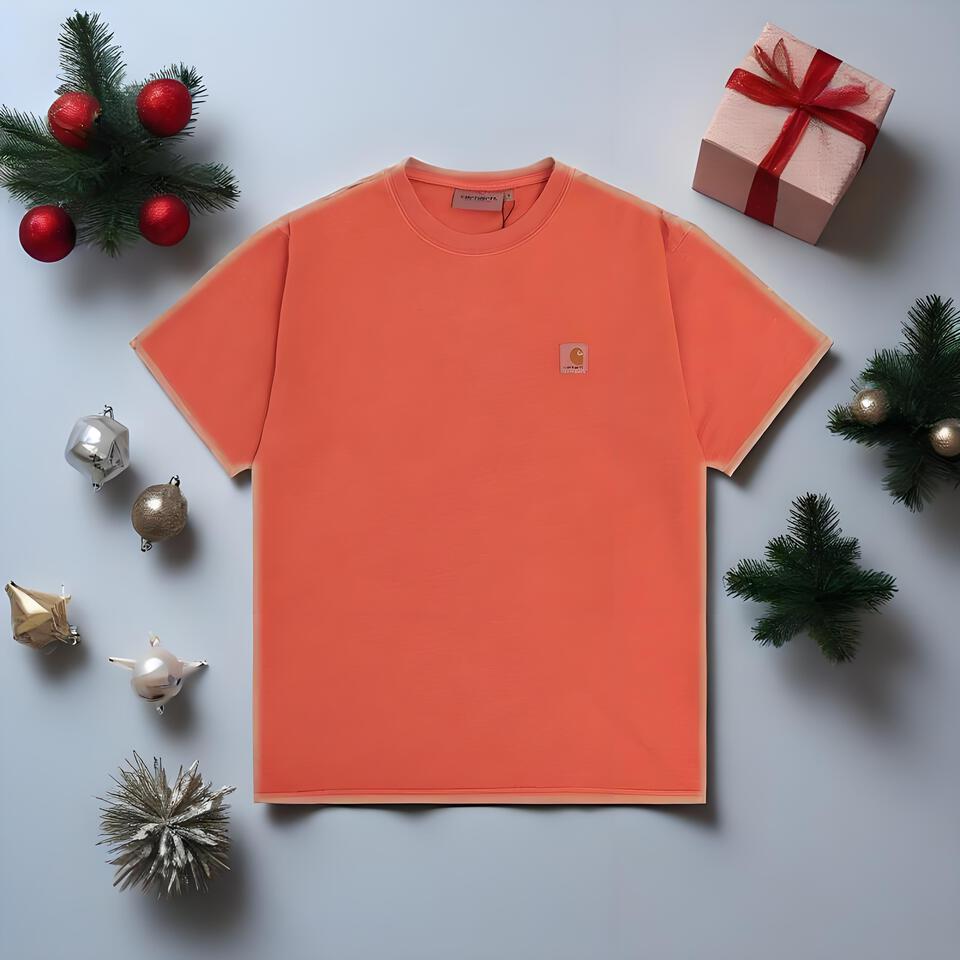 Carhartt Unisex Orange Cotton T-Shirt Workwear Casual