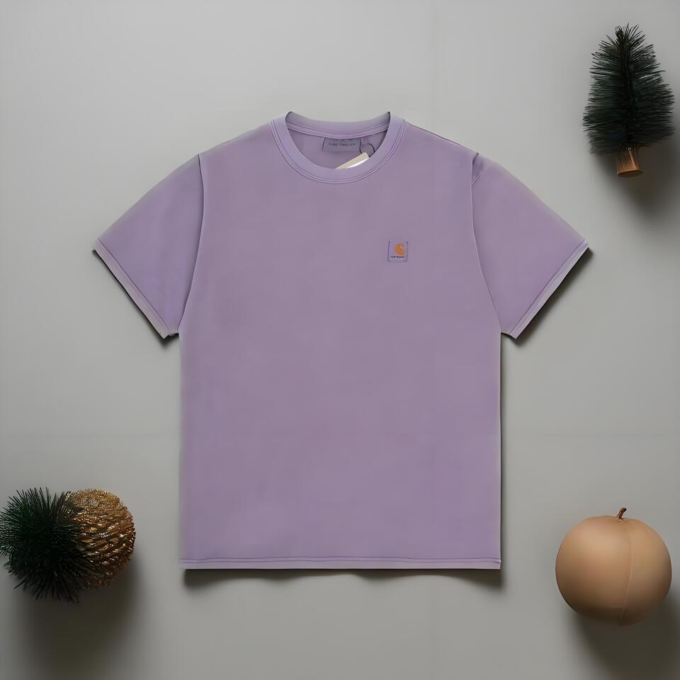 Carhartt Wip Classic Light Purple Cotton T-Shirt