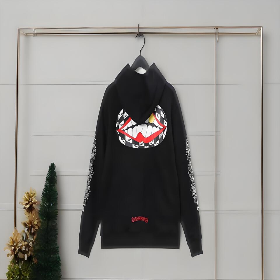 CARTOON KILLA Black Cotton Street Hooded Sweatshirt