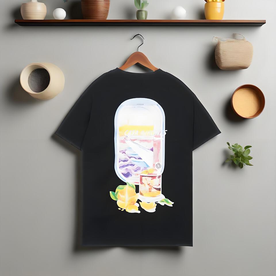 Casa Airlines Unisex Black Cotton T-Shirt Casual Loose Fit