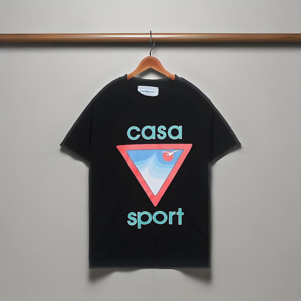 Casablanca Mint Green Cotton Streetwear T-Shirt Unisex