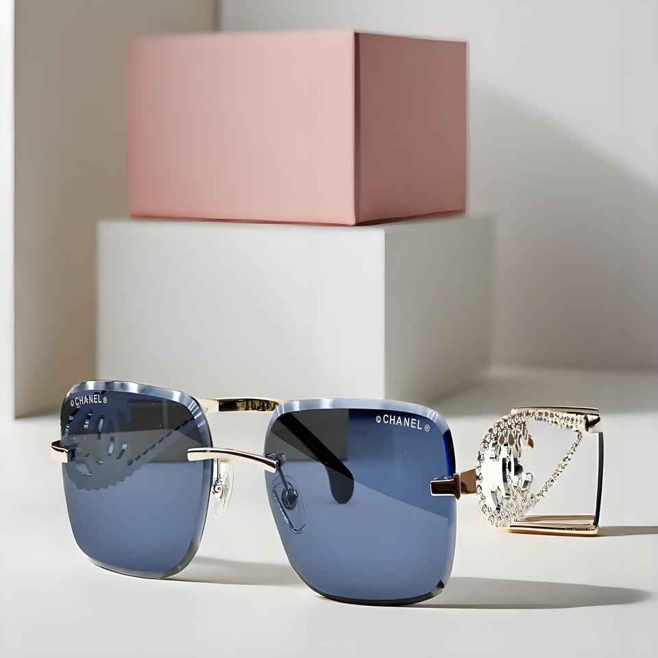 CHANEL Classic Blue Sunglasses | Luxury Designer Eyewear for Women