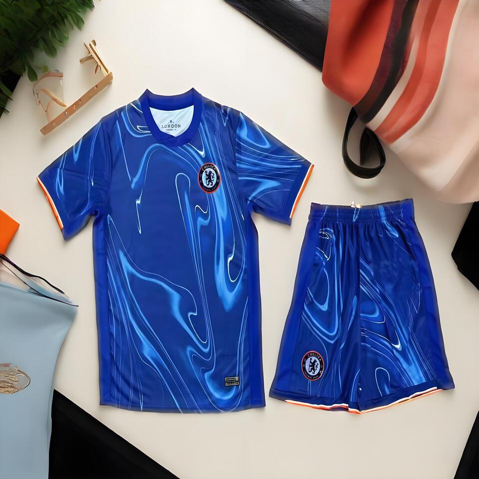 Chelsea FC Sport Set - Blue Moisture Wicking Jersey & Shorts