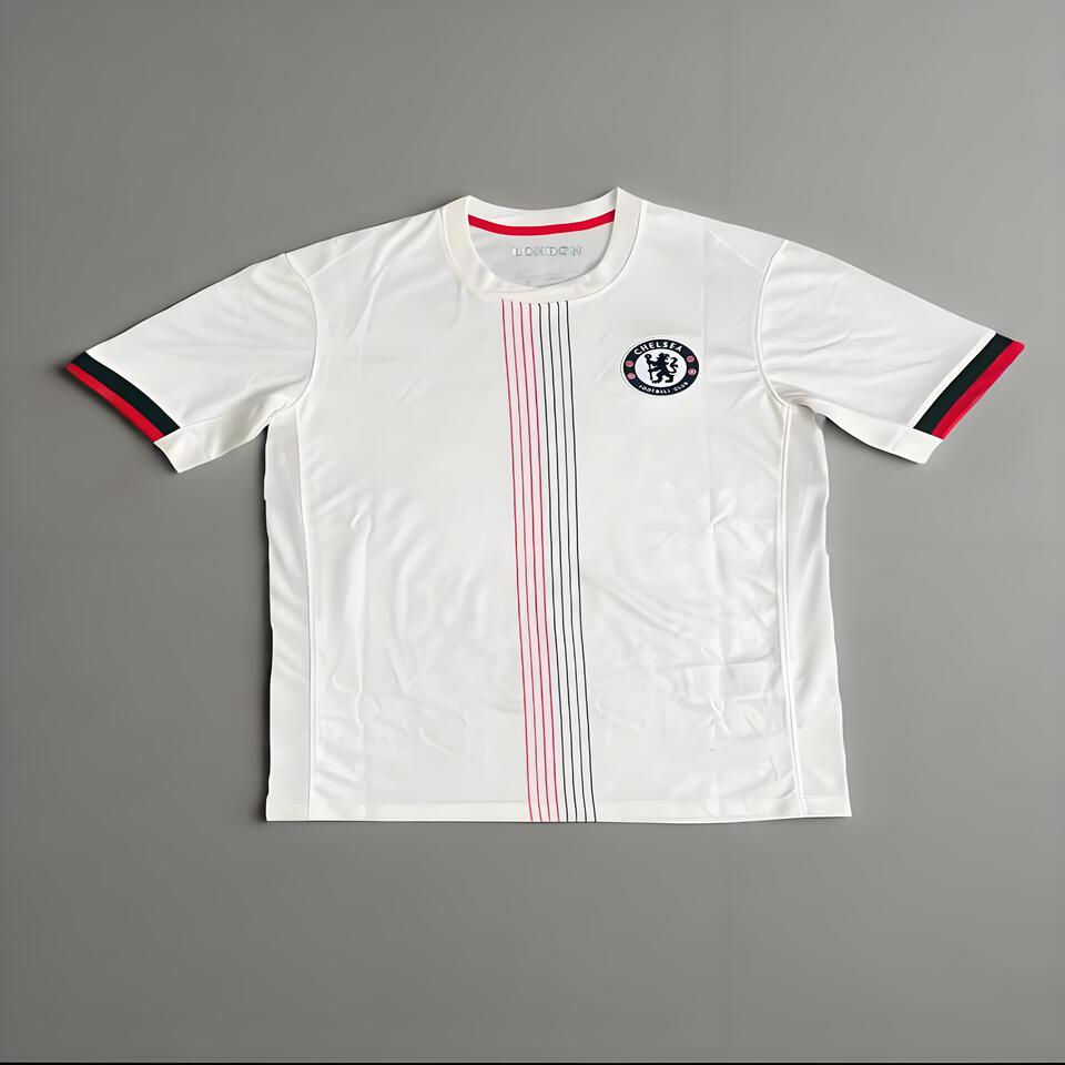 Chelsea London White Breathable T-Shirt for Women Men Classic Cotton Tee