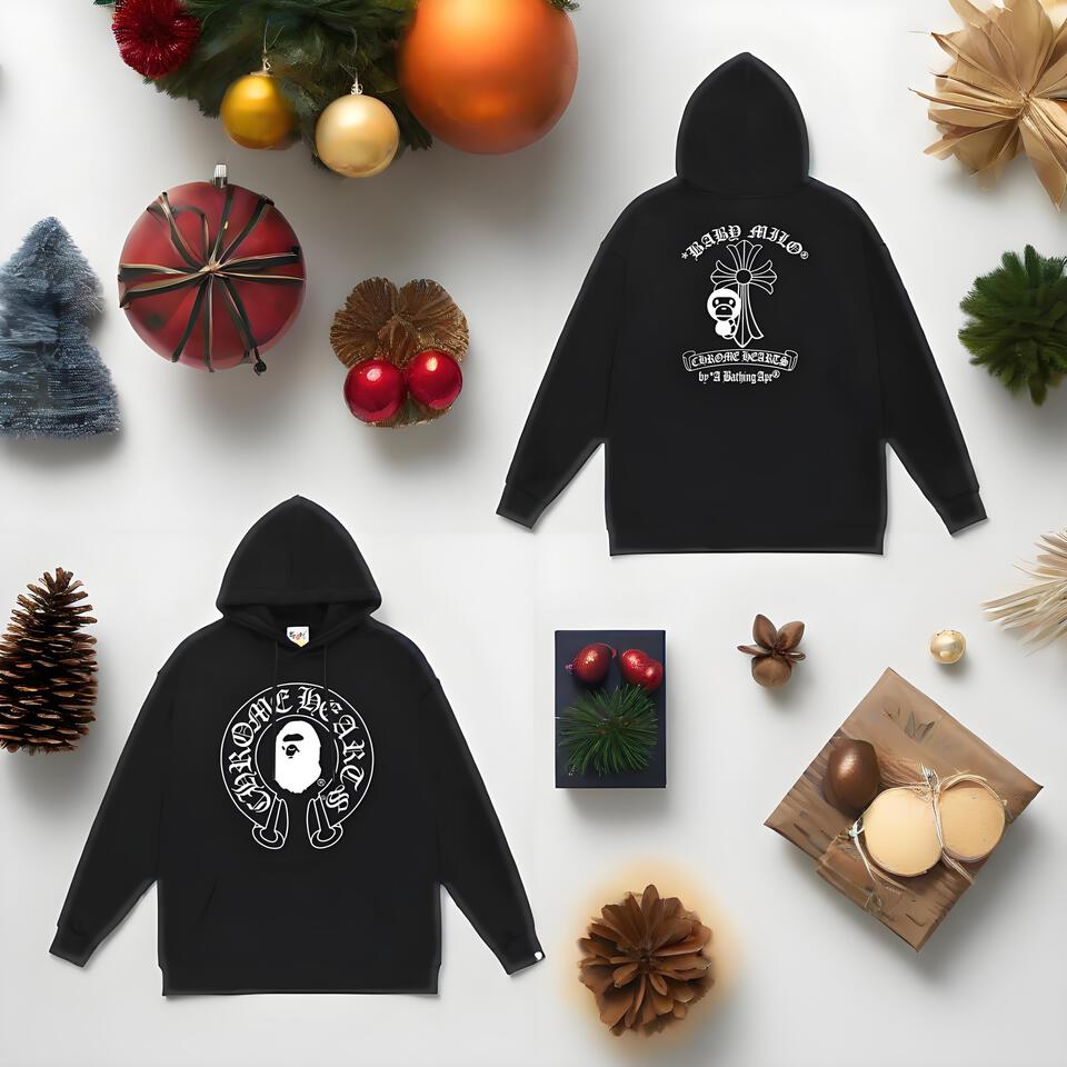 Chrome Hearts Black Cotton Hoodie Streetwear