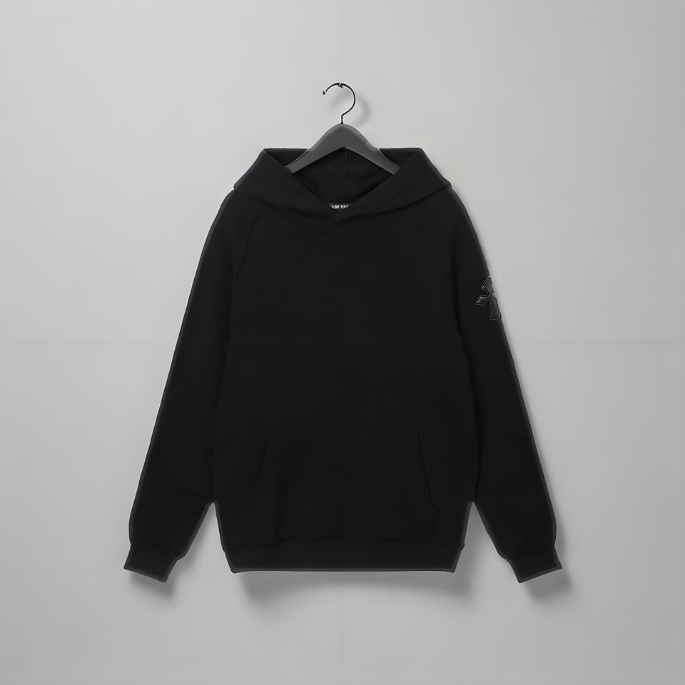 Chrome Hearts Black Cotton Hoodie Unisex Streetwear