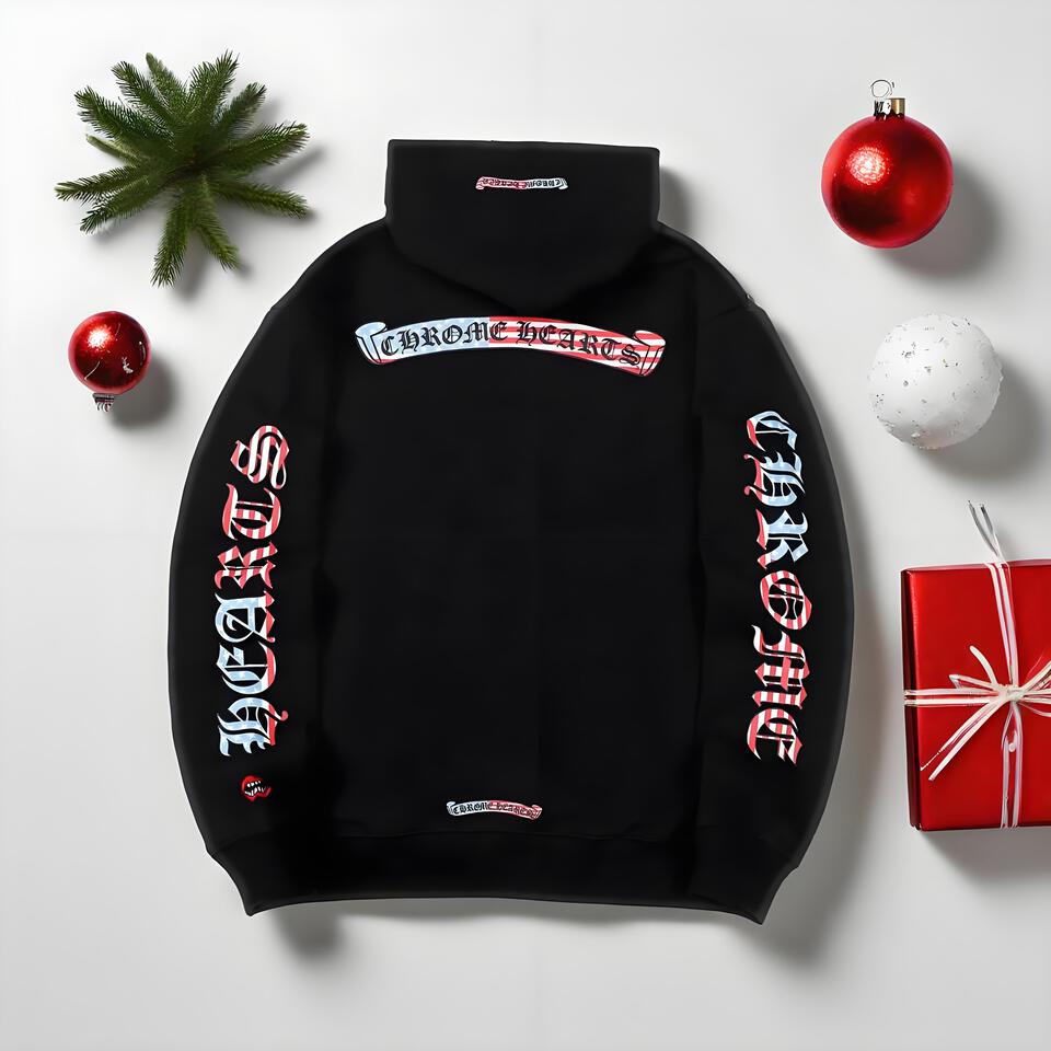 Chrome Hearts Black Hooded Sweatshirt