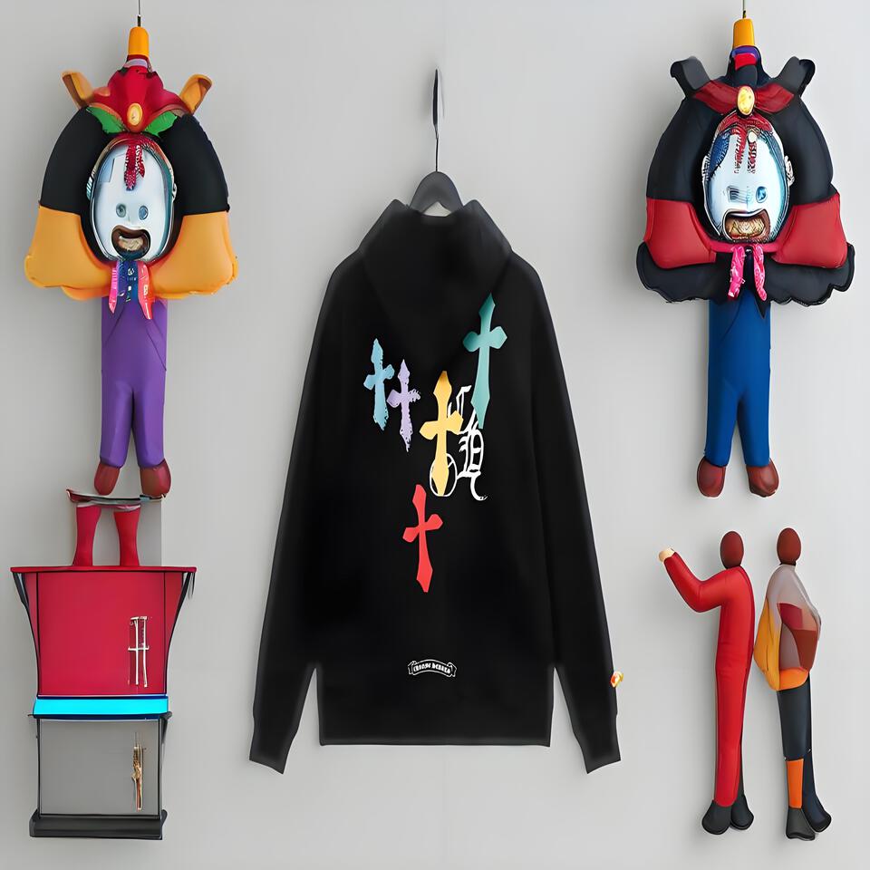 Chrome Hearts Black Unisex Hoodie Streetwear Essential