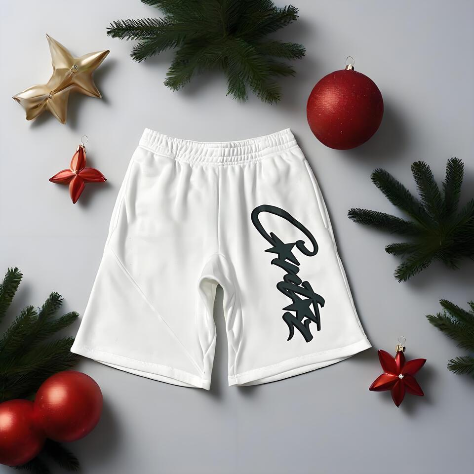 Classic White Stretch Breathable Shorts - Trendy Streetwear