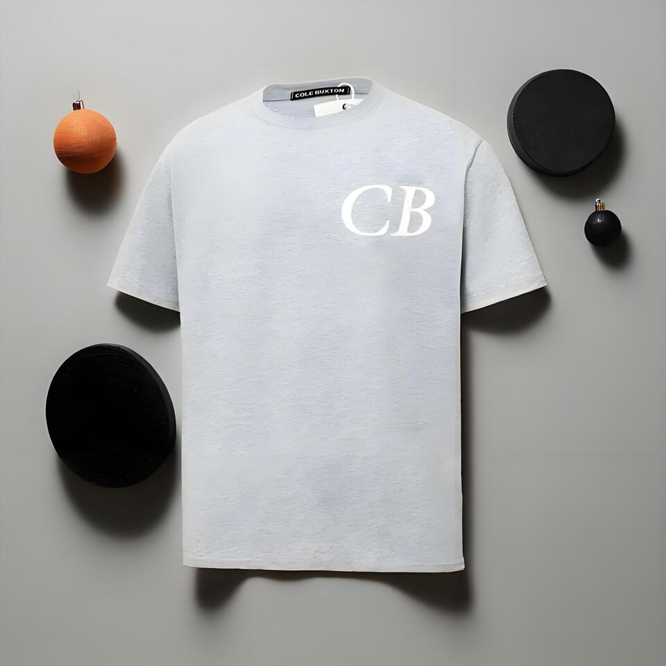 Cole Buxton Grey Oversized Cotton T-Shirt Unisex Streetwear