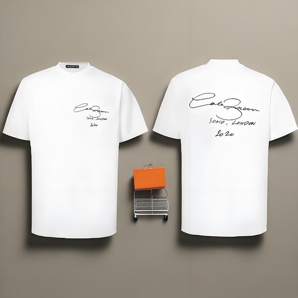 Cole Sprouse Signature Unisex Oversized White T-Shirt Streetwear