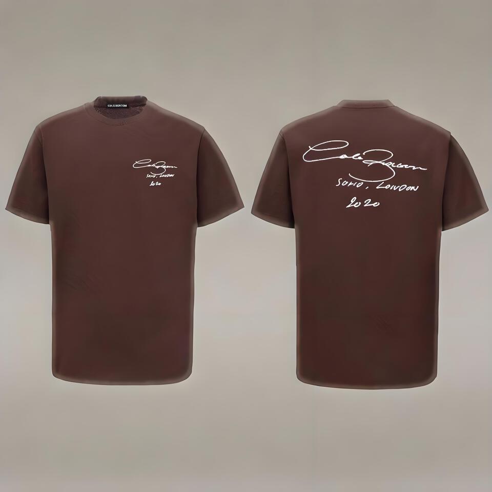 Cole Sprouse White Print Loose Fit Cotton T-Shirt