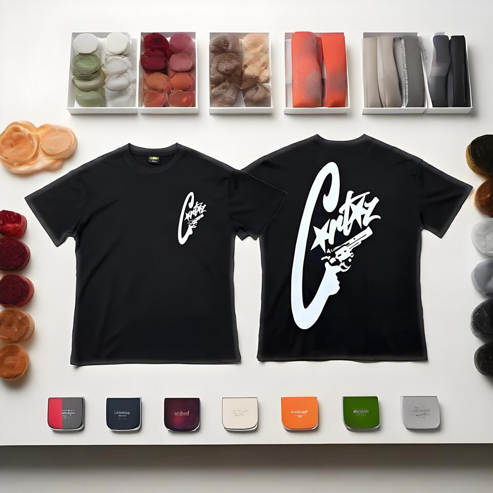 Corteiz Black Graffiti Cotton T-Shirt