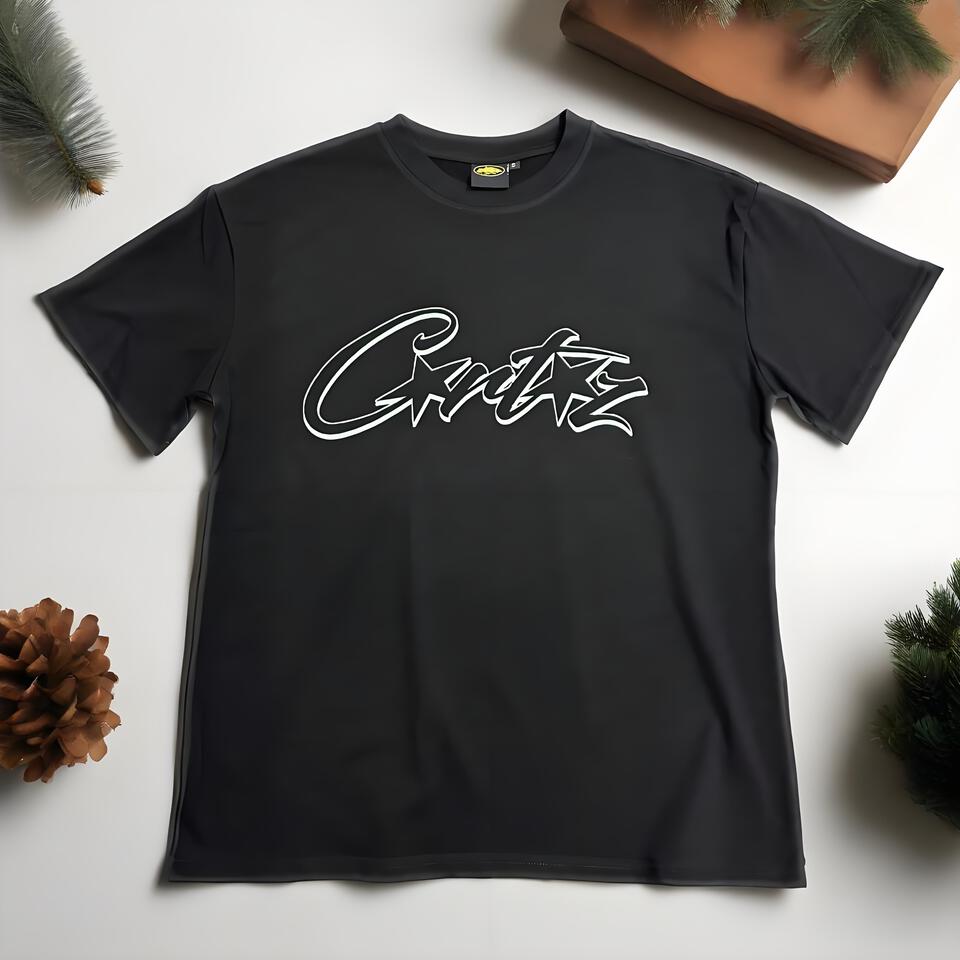 Corteiz Cartel Black Cotton Graffiti Tee