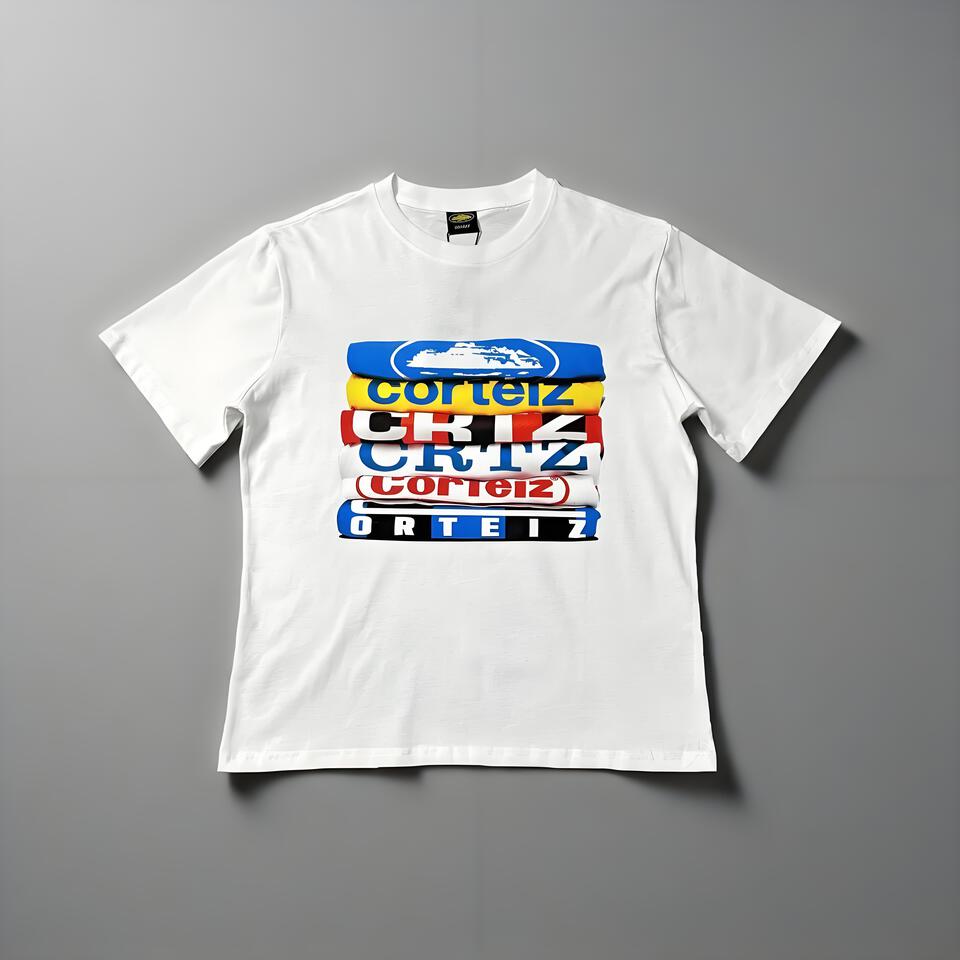 Corteiz Colorful Print Unisex Cotton T-Shirt