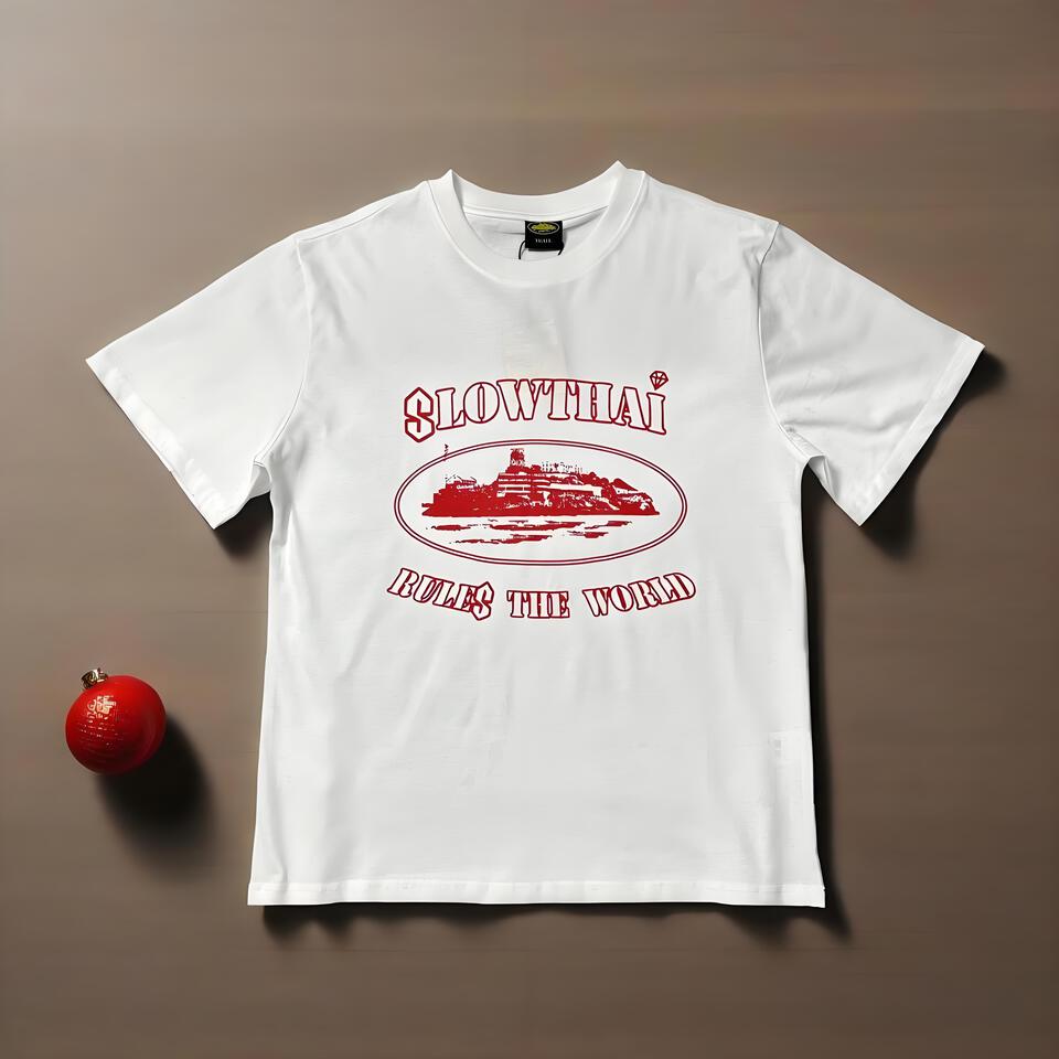 Corteiz Slowthai White Cotton Street Style T-Shirt