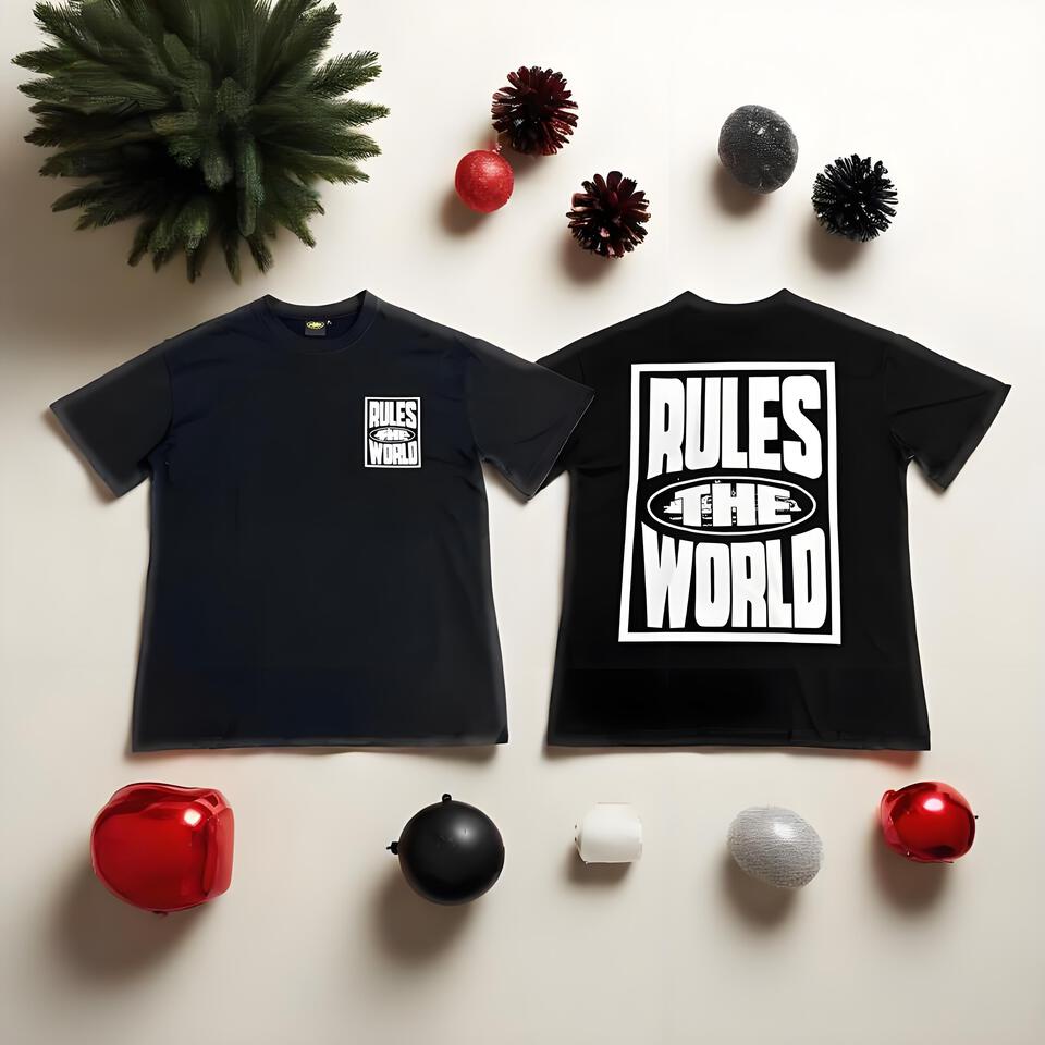 Corteiz Unisex Black Cotton Oversized T-Shirt