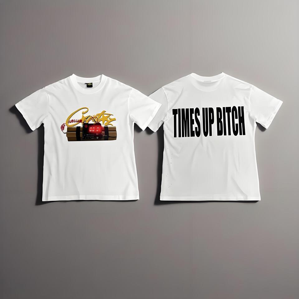 Corteiz White Cotton Bomb Unisex Short Sleeve T-Shirt