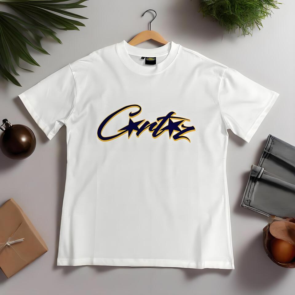 Corteiz White Cotton Oversized Crew Neck T-Shirt Street Print Unisex