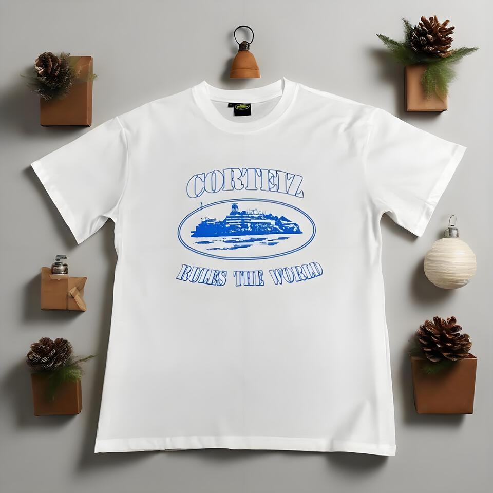Corteiz White Cotton Oversized Street Style T-Shirt
