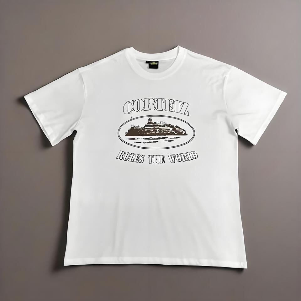 Corteiz White Cotton Oversized T-Shirt