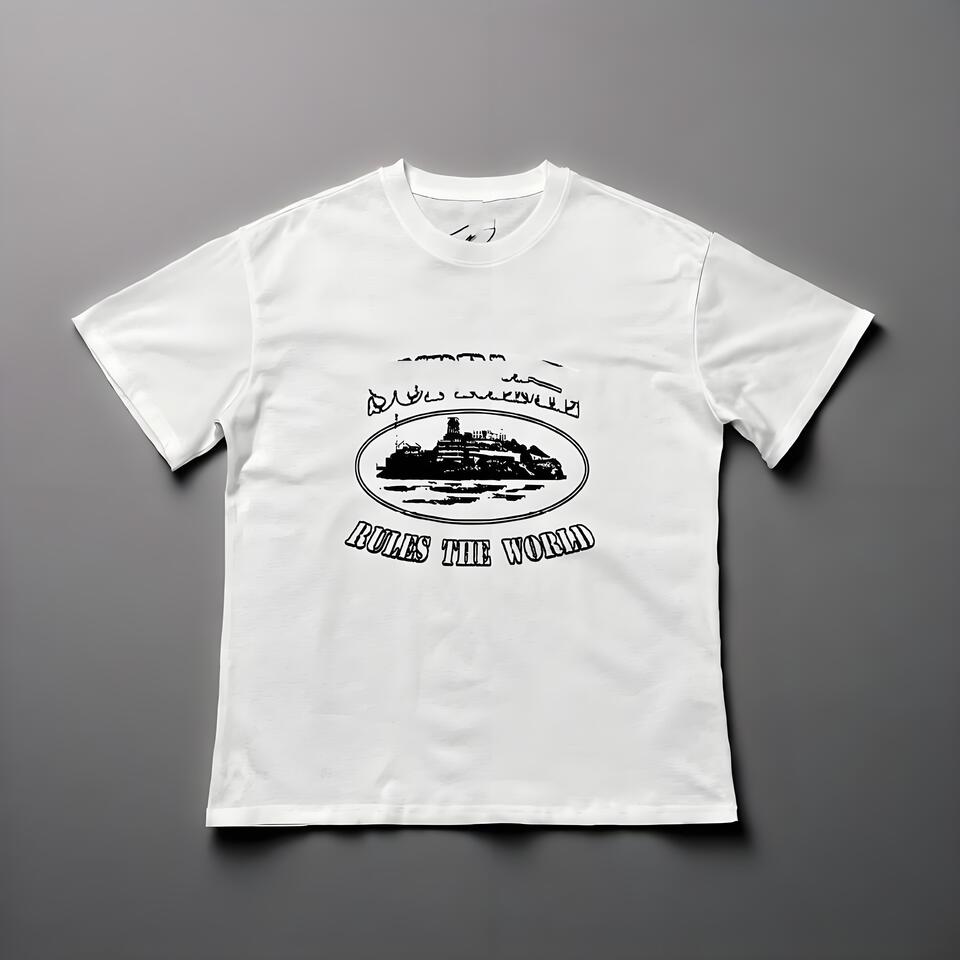 Corteiz White Cotton Printed T-Shirt Unisex Streetwear