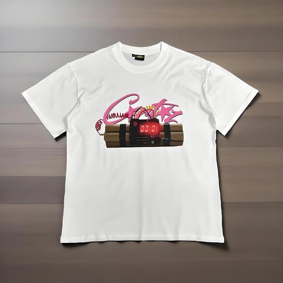Corteiz White Graffiti Crew Neck T-Shirt Unisex Tee