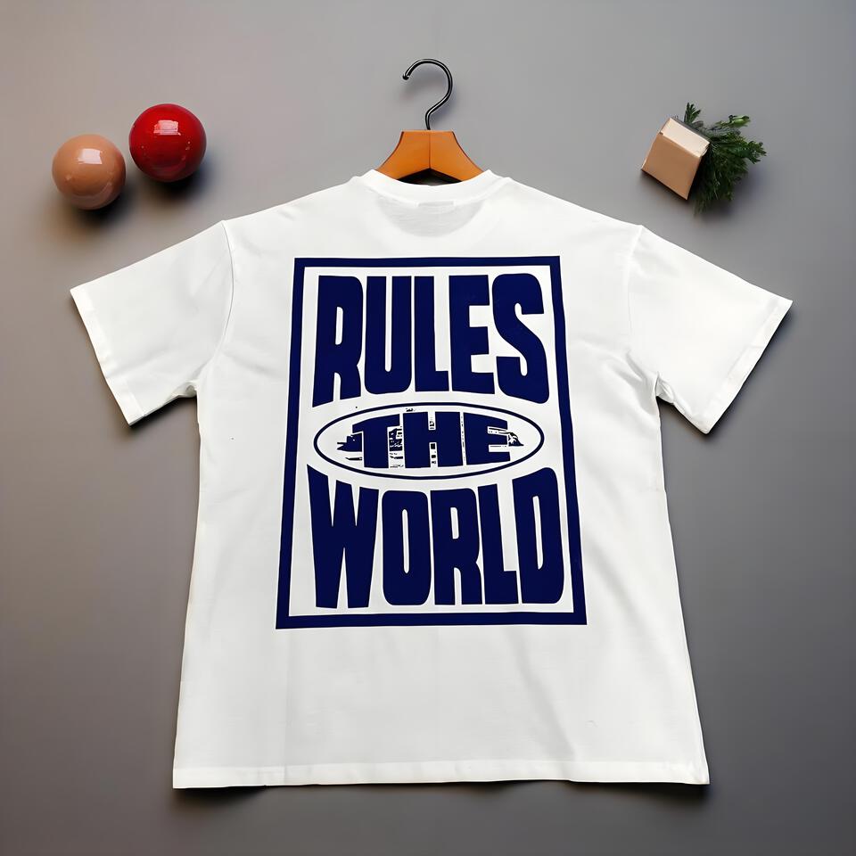 Corteiz White Loose Fit Cotton Printed T-Shirt