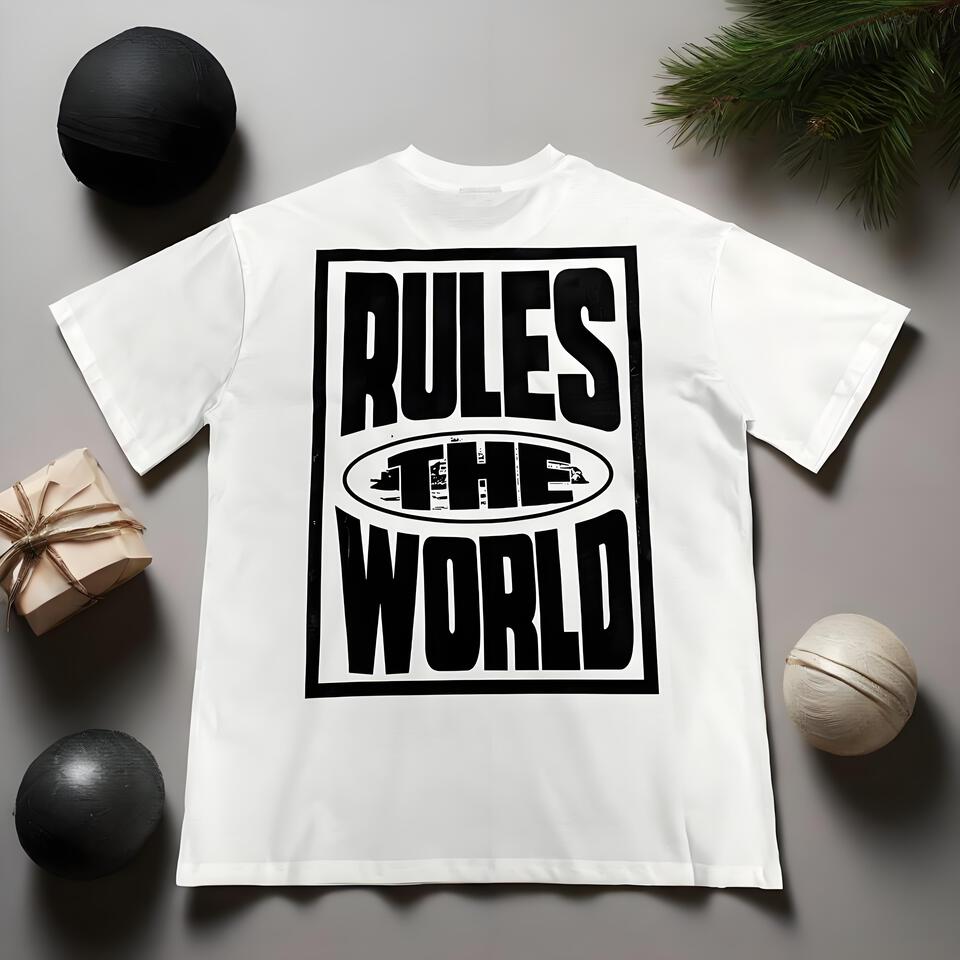 Corteiz White Oversized Cotton T-Shirt Street Print Short Sleeve Top