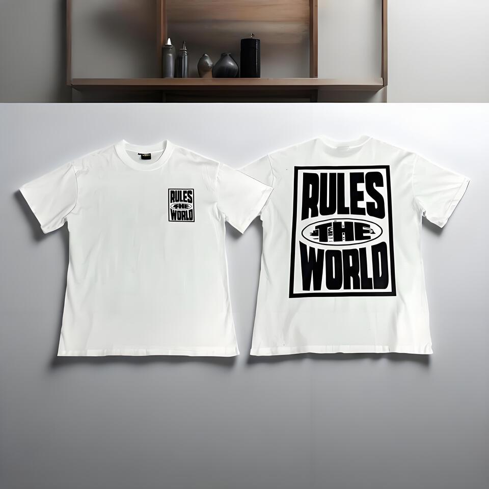 Corteiz White Unisex Oversized Cotton Streetwear Graphic Tee