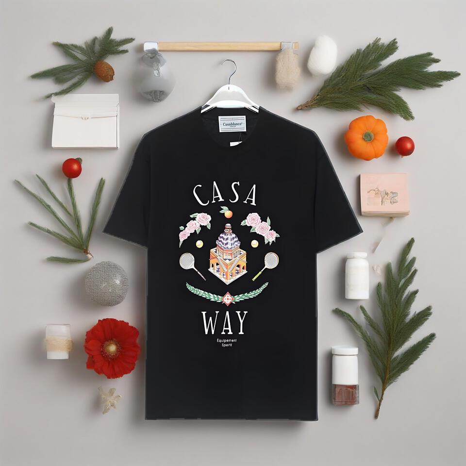 CosaBianca Black Cotton Short Sleeve T-Shirt