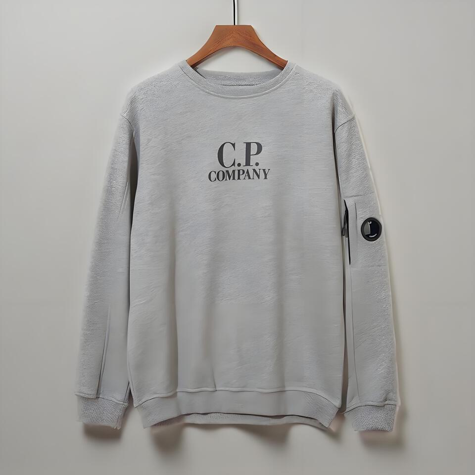 C.P. Company Grey Cotton Crewneck Sweatshirt