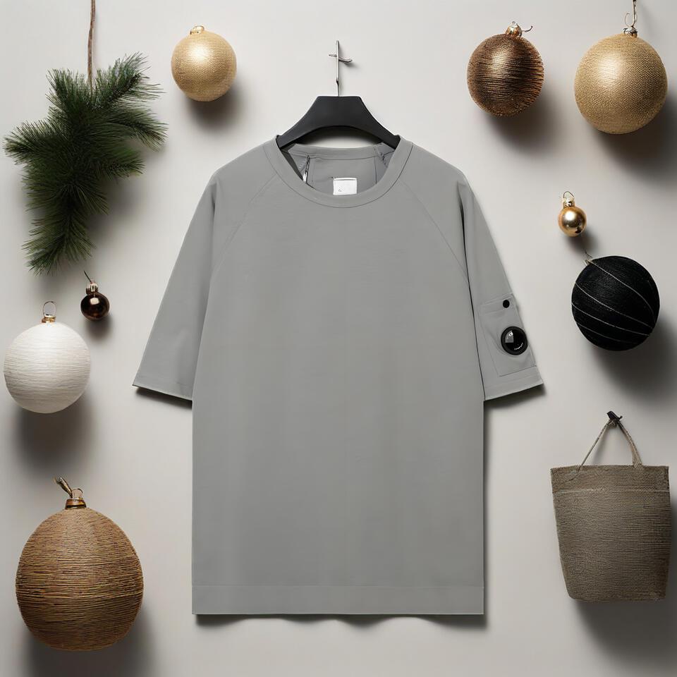 C.P. Company Grey Cotton Loose Fit T-Shirt
